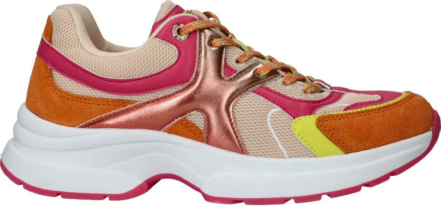 Mexx Loyce Lage sneakers Leren Sneaker Dames Oranje - Foto 5