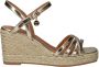 Mexx Noemi Pakina Sandalen Met Sleehak Dames Goudkleurig - Thumbnail 5