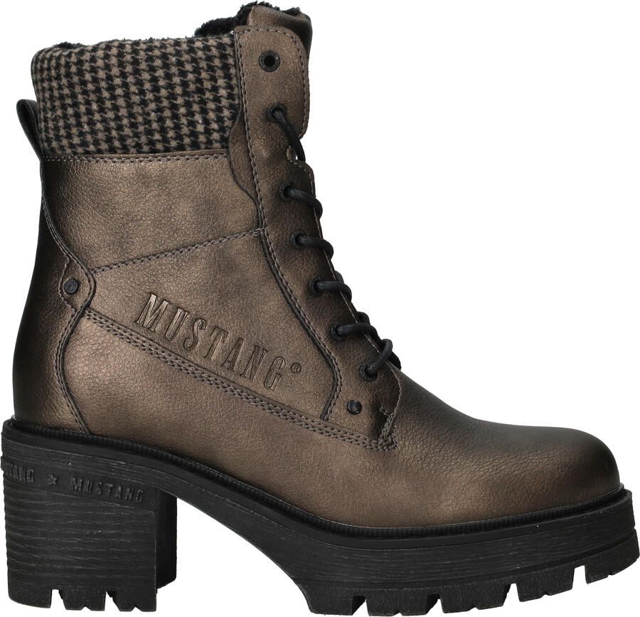 Mustang Veterschoenen Hak Veterschoenen Hak Goudkleur - Foto 8