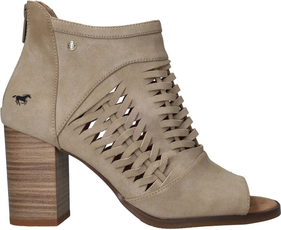 Mustang Beige geweven sandalette met rits Beige Dames - Foto 2