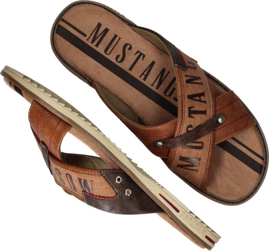 Mustang Slippers Cognac