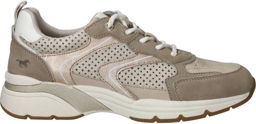 Mustang Sneakers Dames Taupe