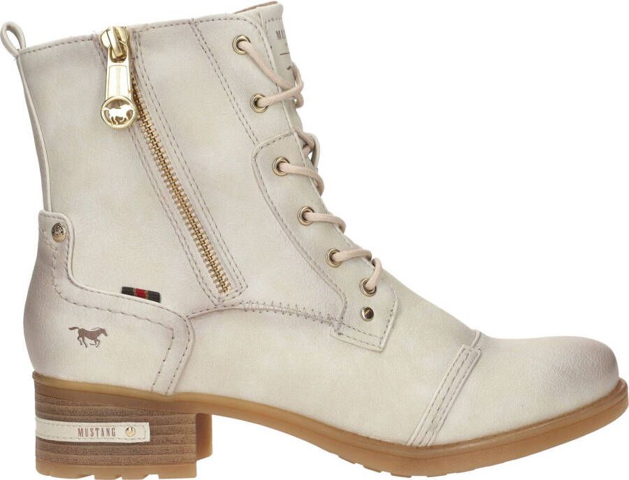 Mustang Beige Veterschoenen voor Dames Beige Dames - Foto 3