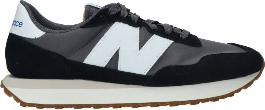 New Balance Zwarte Bimateriaal Sneakers met Groot Logo Black Heren - Foto 2