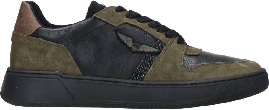 PME Legend Khaki Leren Sneaker met Uitneembaar Voetbed Green Heren - Foto 3