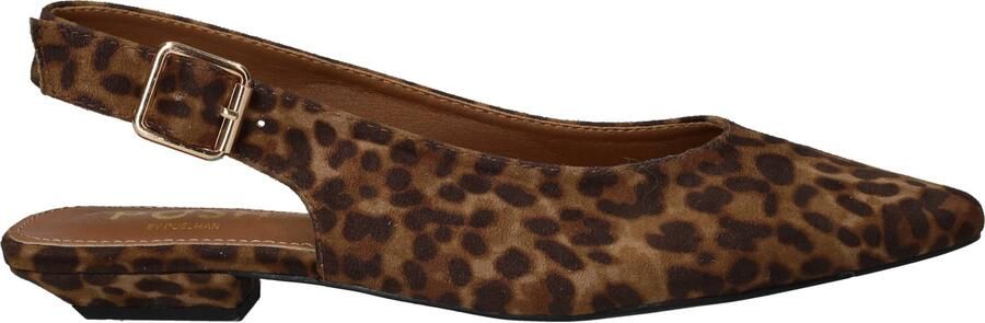 POSH by Poelman Slingbacks Dames Bruin