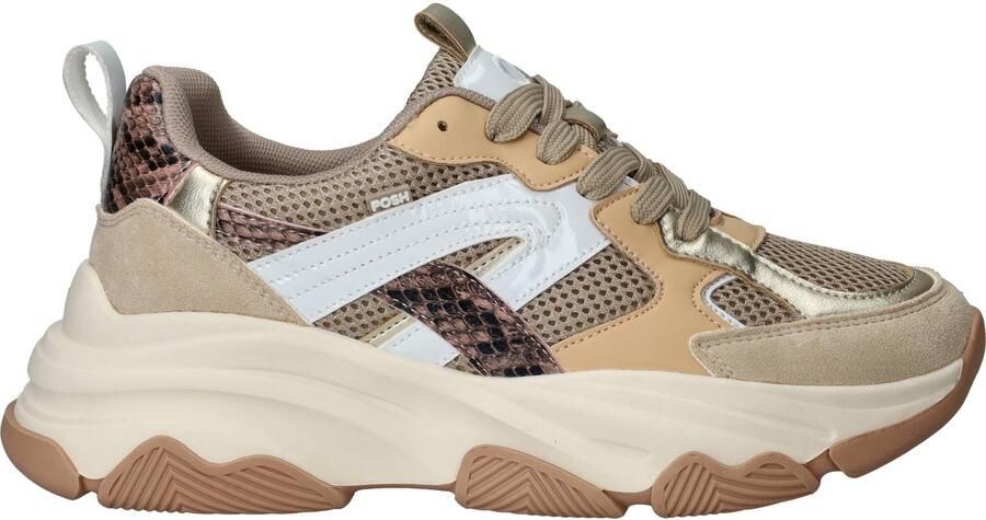 POSH by Poelman Sneakers Dames Beige