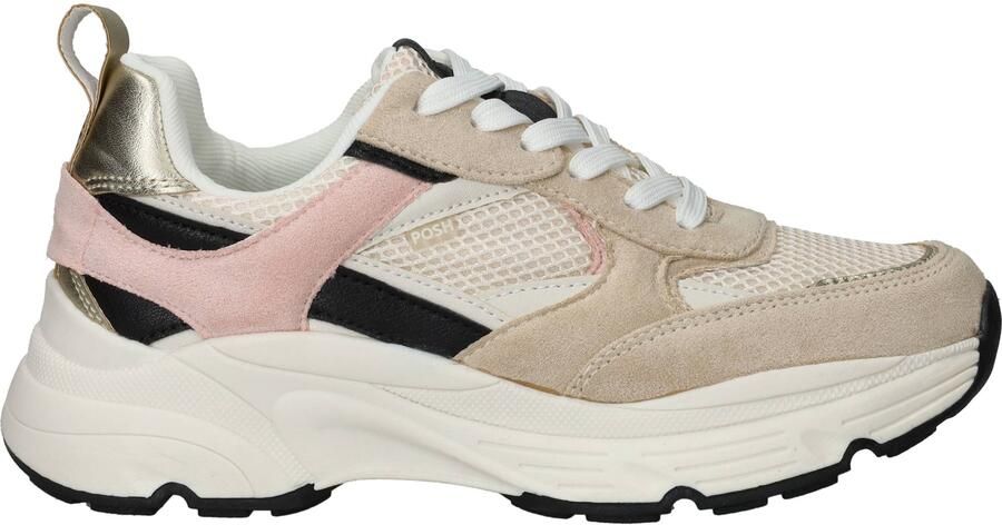 POSH by Poelman Sneakers Dames Beige
