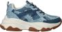 POSH by Poelman Sneakers Dames Blauw - Thumbnail 2
