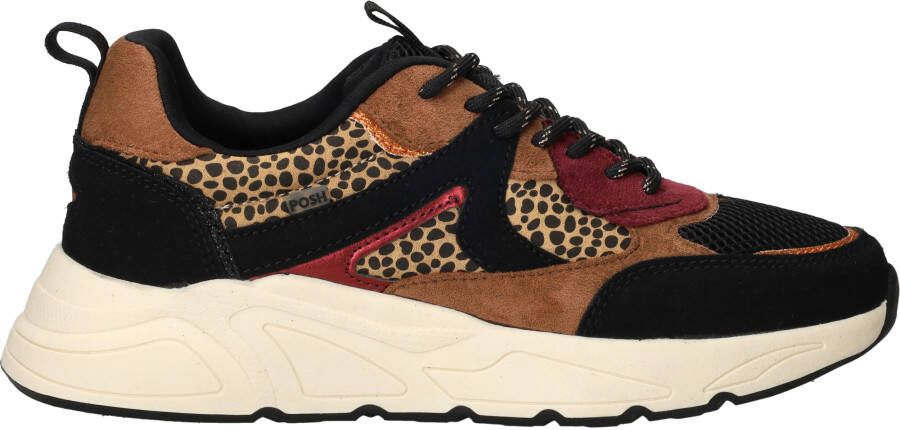 POSH by Poelman Sneakers Dames Bruin