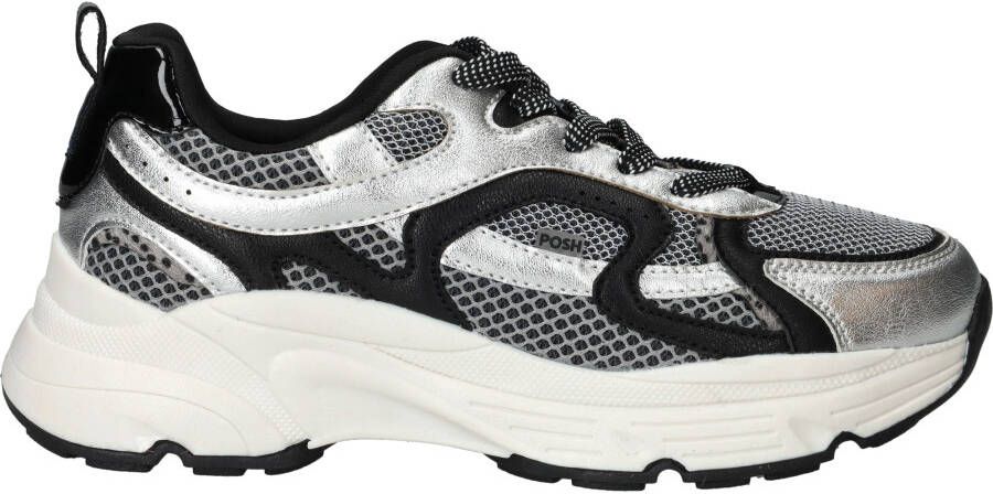 POSH by Poelman Sneakers Dames Zilver