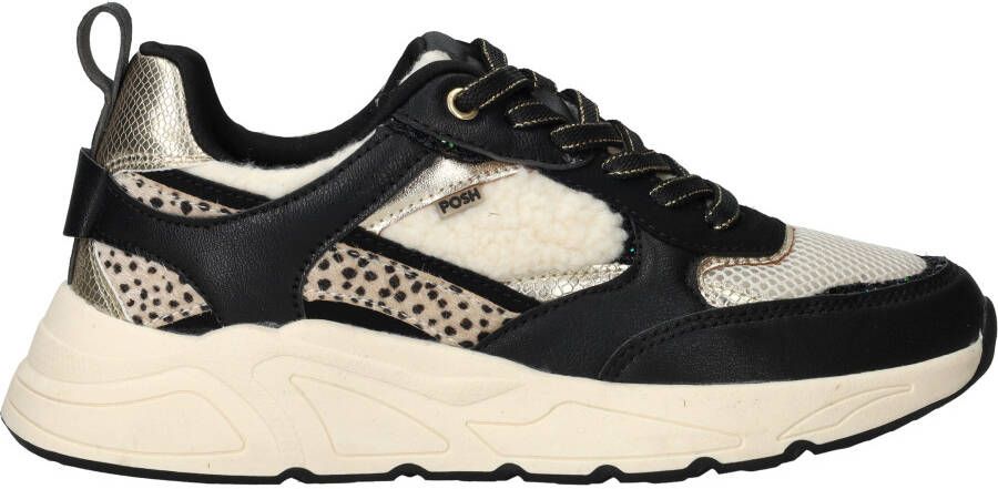 POSH by Poelman Sneakers Dames Zwart
