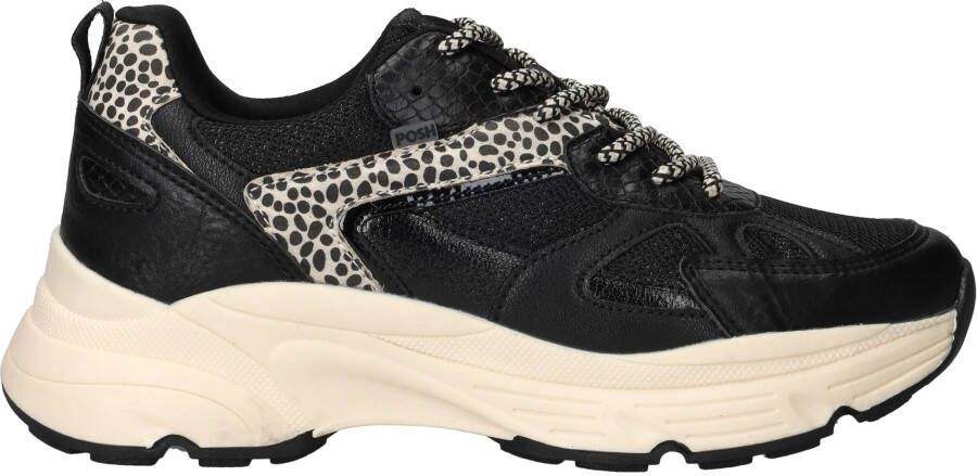 POSH by Poelman Sneakers Dames Zwart