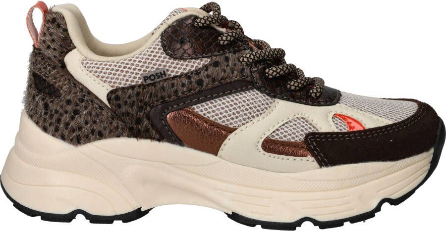 POSH by Poelman Sneakers Meisjes Bruin