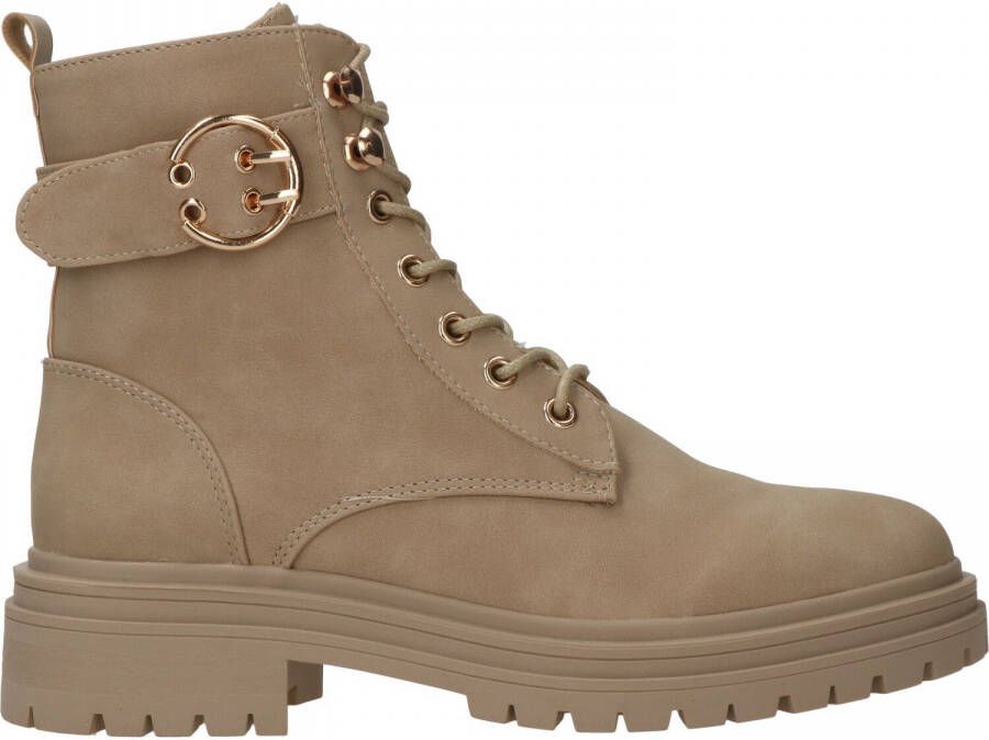 PS Poelman POSH by Poelman Cato veterboots met siergesp beige - Foto 2