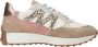 PS Poelman Sneaker Vrouwen Wit beige roze - Thumbnail 2