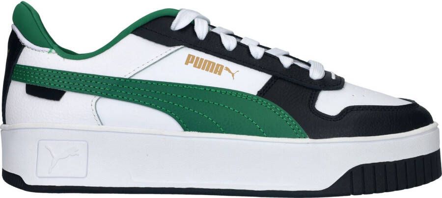 Puma Carina Street Sneaker Dames Zwart Wit Groen
