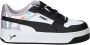 PUMA Carina Street Space belle PS Meisjes Sneakers White- Black-Lilac Crush - Thumbnail 3