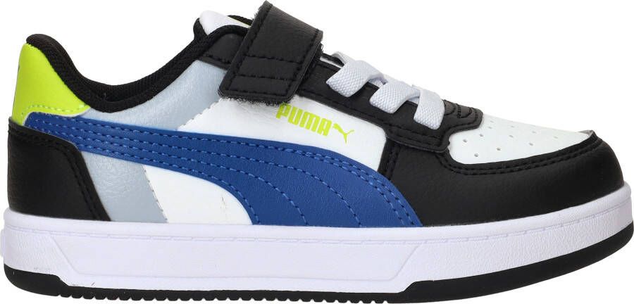 Puma Caven 2.0 Block sneakers wit blauw groen Jongens Meisjes Imitatieleer 35 - Foto 5