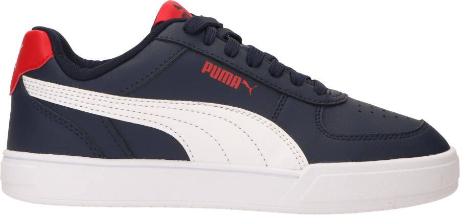 PUMA Caven Jr Unisex Sneakers Peacoat White HighRiskRed - Foto 3