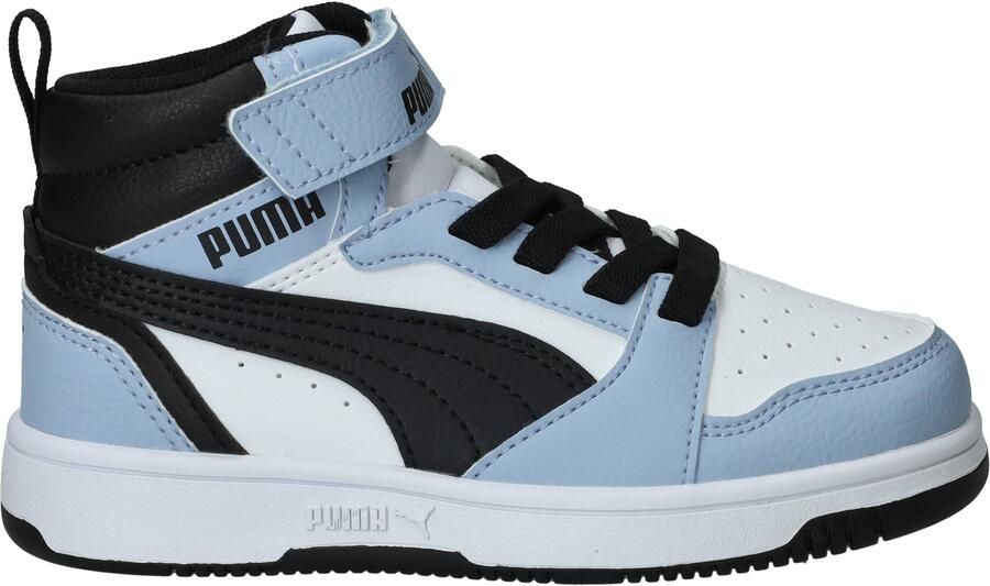 PUMA Rebound V6 Mid AC+ PS Unisex Sneakers White-Snow Mountain Blue- Black - Foto 2