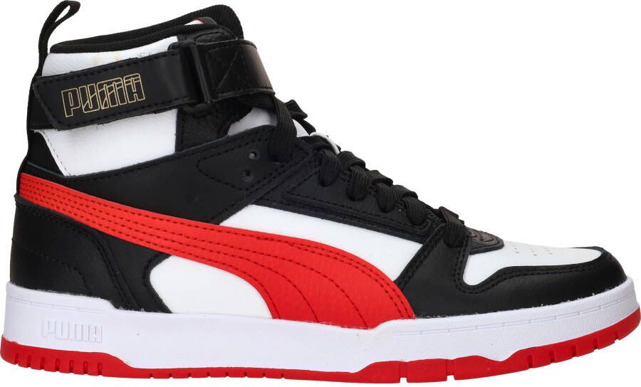 Puma RBD Game sneakers wit rood zwart Jongens Meisjes Gerecycled polyester 35.5 - Foto 4