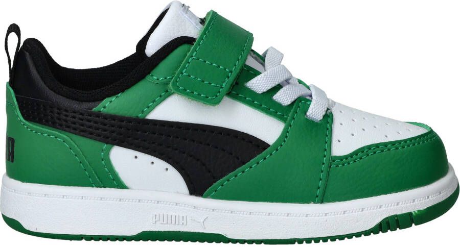 Puma Rebound V6 Low Sneakers Jongens Groen