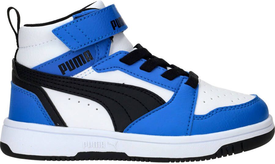 Puma Rebound V6 Mid Sneakers Jongens Blauw
