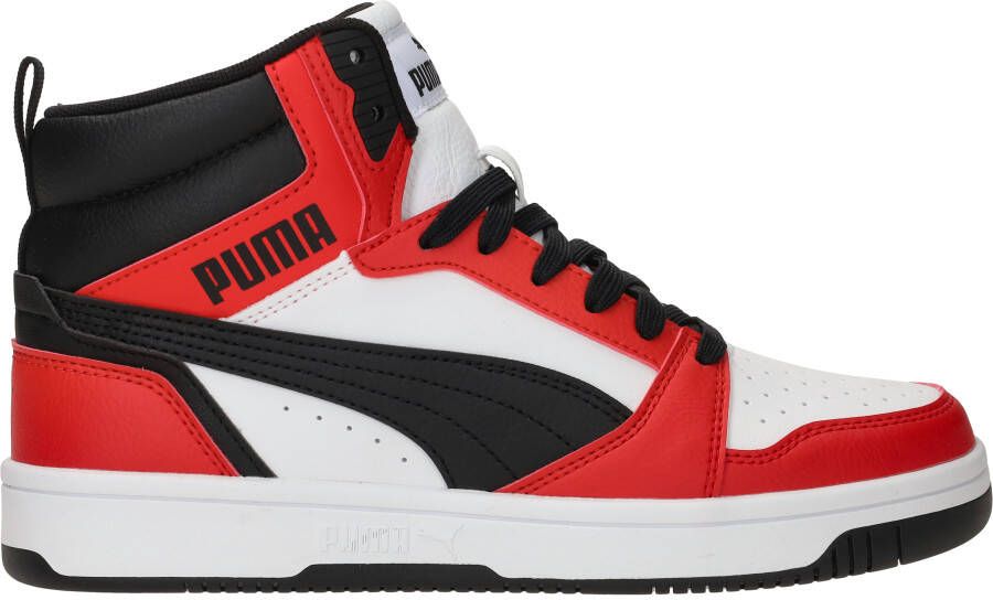 Puma Rebound V6 Mid Jr White Black for All Time Red Fashion sneakers Schoenen weiß maat: 37.5 beschikbare maaten:36 37.5 38.5 39 - Foto 8