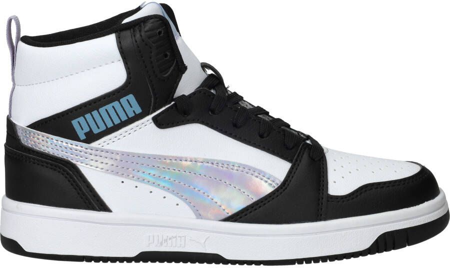 Puma Rebound V6 Mid Space Belle Sneakers Meisjes Zwart