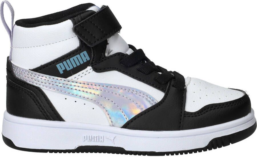 Puma Rebound V6 Mid Space Belle Sneakers Meisjes Zwart