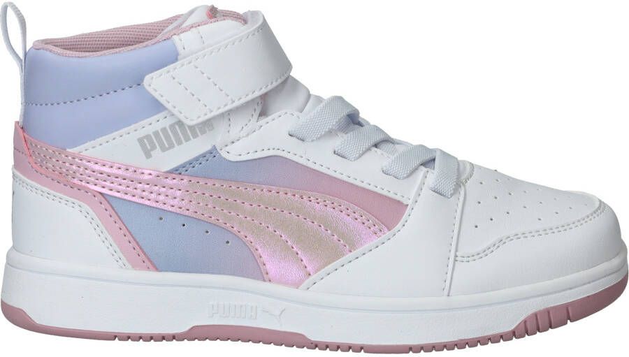 Puma Rebound V8 Mid Blurry PS Sneakers Roze