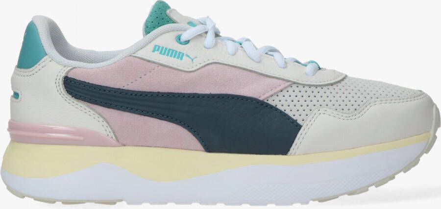 Puma Voyage Premium sneakers beige donkerbruin roze lichtblauw - Foto 15