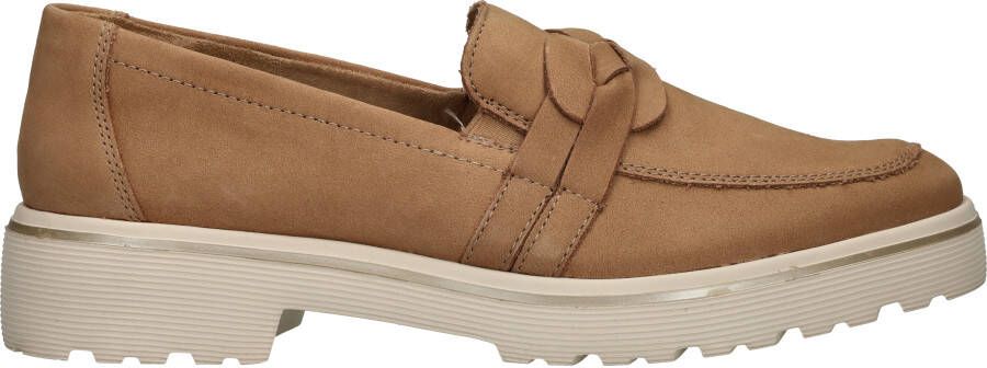 Remonte Comfortabele leren instapper in warme cognackleur Beige Dames - Foto 3