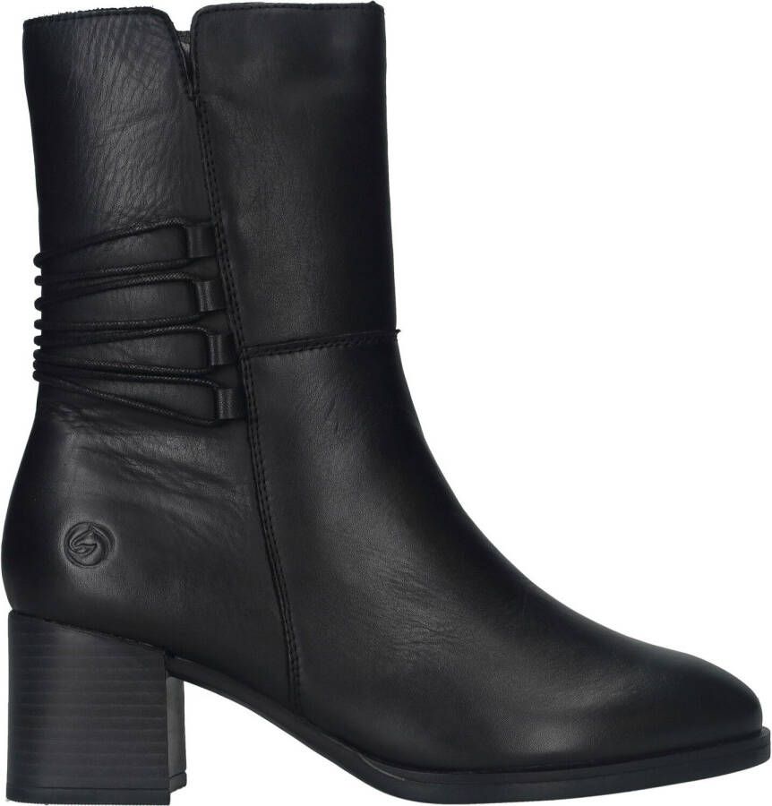 Remonte Elegante zwarte leren laarzen voor dames Black Dames - Foto 2