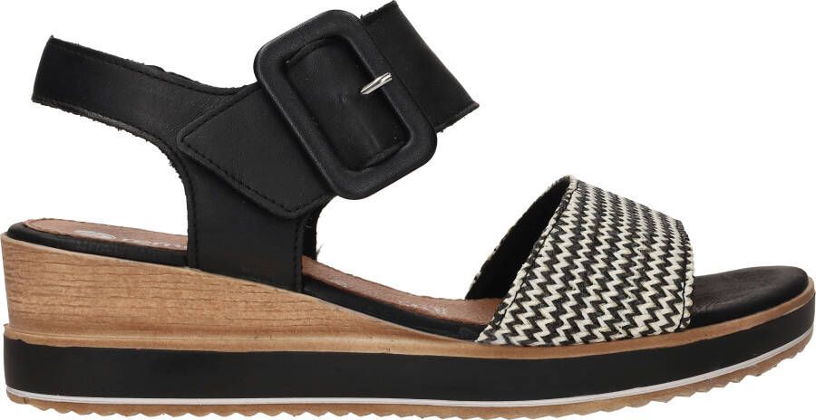 Remonte Sandaaltjes zomerschoen sandaal comfortschoen met klittenband onder de siergesp - Foto 7