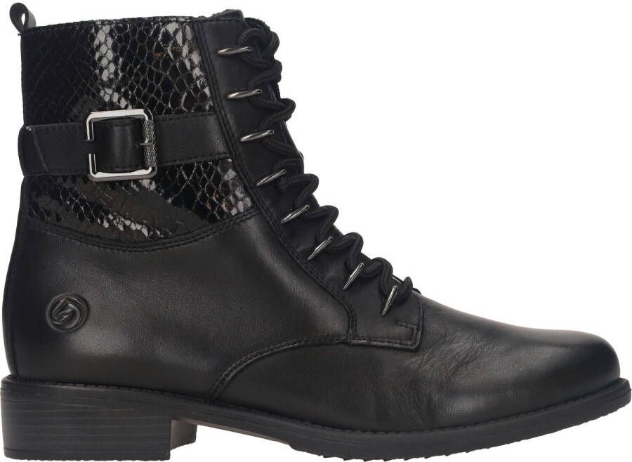 Remonte Groene Leren Veterschoenen voor Dames Green - Foto 4