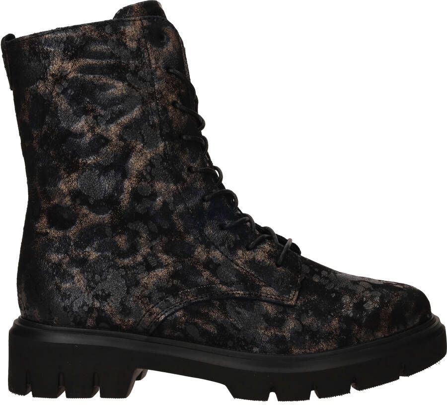 Remonte Metallic Dierenprint Veterschoen Black Dames - Foto 2