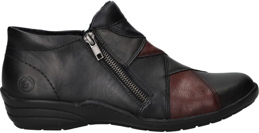 Remonte Dames Enkellaars R7674-02 Zwart Bordeaux Wijdte H - Foto 5