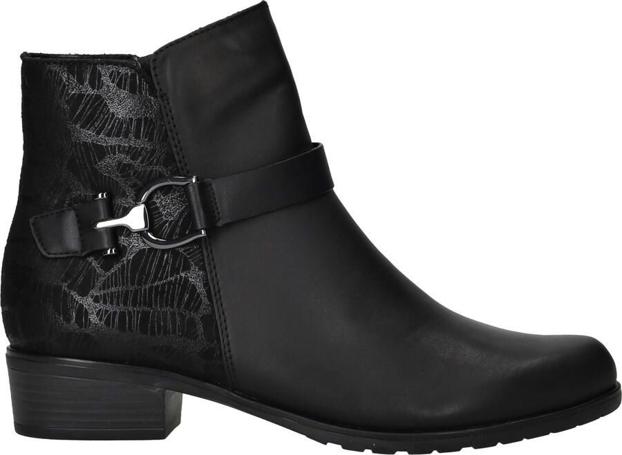 Remonte Enkellaarsjes Dames Zwart