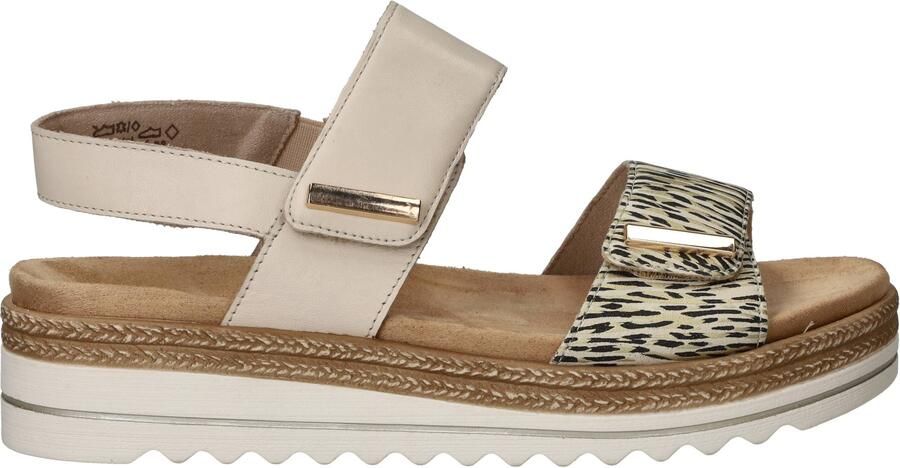 Remonte D0Q59-60 Sandalen Wit Dierenprint Leer Dames Wit - Foto 2