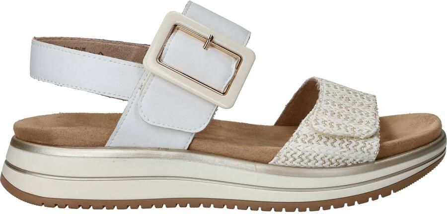 Remonte D1J53-81 Sandalen Wit Leer Dames Wit Goud - Foto 13