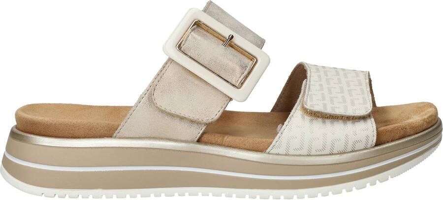 Remonte D1J61-90 Slippers Beige met Goud Leer Dames Beige Goud - Foto 2