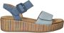 Remonte Sandaaltjes Elisabeth Hurley-Collection Sleehak zomerschoen sandaal met bandjes en bekleed plateau - Thumbnail 2