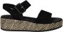 Remonte Sandaaltjes Elisabeth Hurley-Collection Sleehak zomerschoen sandaal met bandjes en bekleed plateau - Thumbnail 2