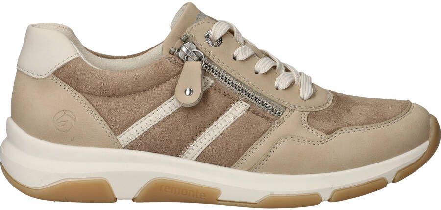 Remonte Sneakers met sleehak vrijetijdsschoen lage schoen veterschoen in vegan uitvoering - Foto 3