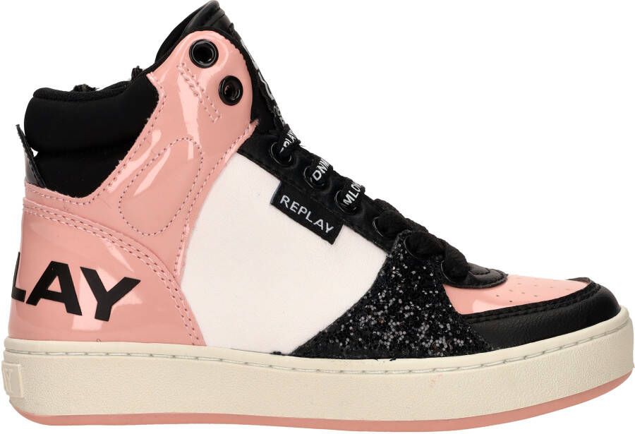 Replay Cobra 8 CC JZ190050S-0746-J332 Zwart Wit Roze - Foto 4