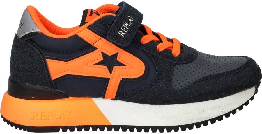 Replay Fiber JR 7 JS850007S-3452 Blauw Oranje
