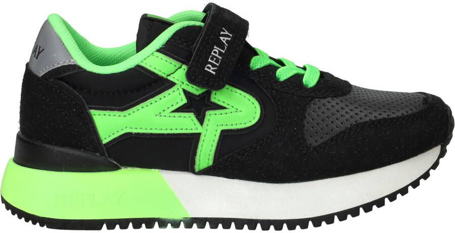 Replay Fiber JR 7 JS850007S-1754 Zwart Groen