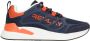 Replay Maze JR-1 sneakers donkerblauw oranje Jongens Textiel 37 - Thumbnail 4